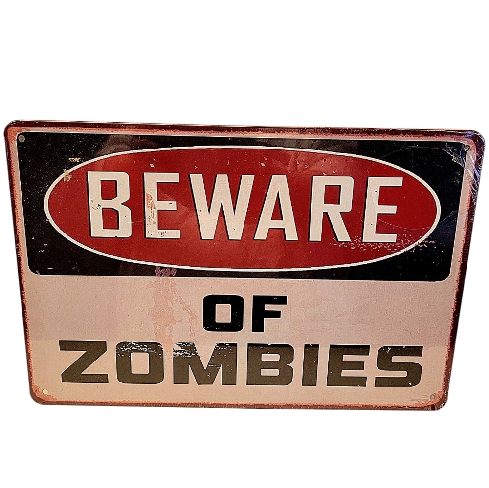 New ZOMBIES Metal Sign